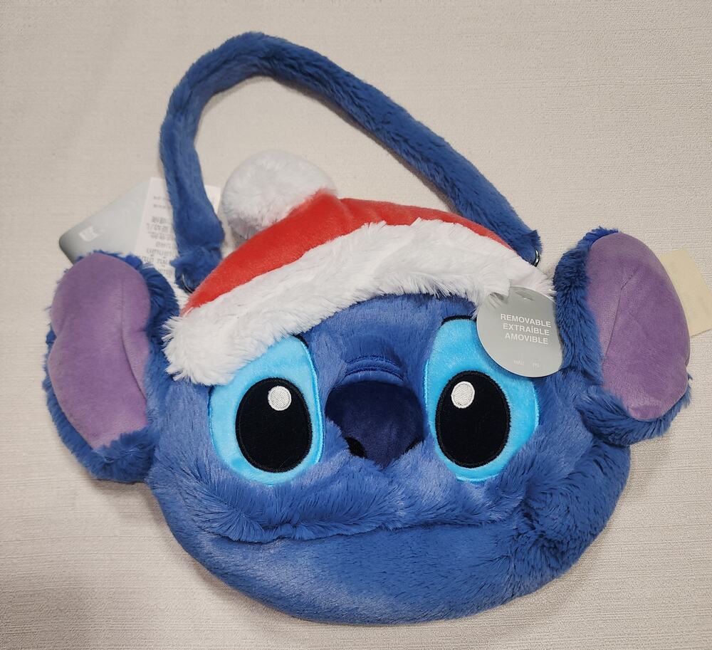 Stitch Christmas Holiday plush Purse Nwt